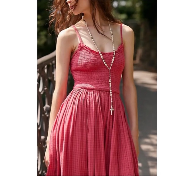 FREE PEOPLE Sweet Nothings Gingham Maxi Dress, Size Large and Small available - Picture 2 of 7